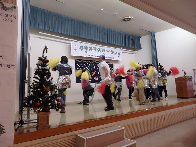 福島聴力障害者会・手話サークルやまびこ会共催のクリスマスパーティー