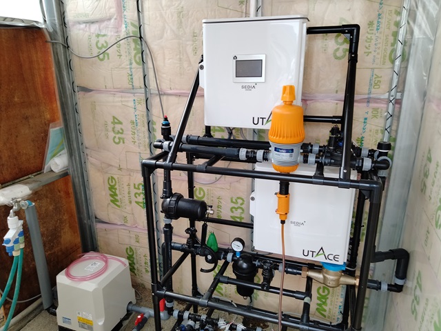 きゅうり栽培ハウスの灌水設備等を制御する環境制御装置