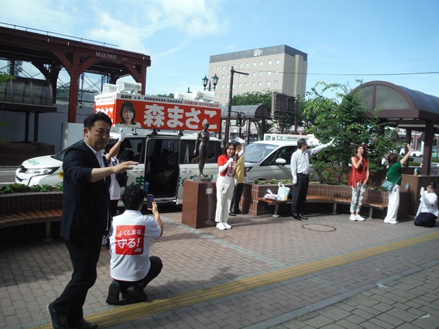 森まさこ参議院議員候補の街頭演説