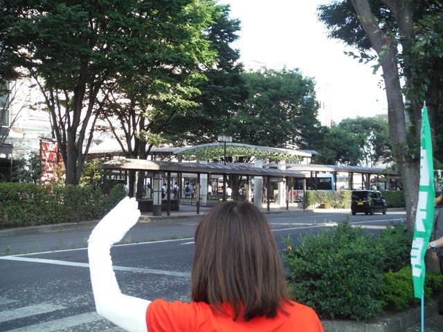 森まさこ参議院議員と辻立ち