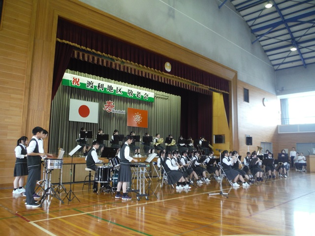 令和7年度第50回渡利地区敬老会（福島県立福島南高等学校吹奏楽部のみなさん）