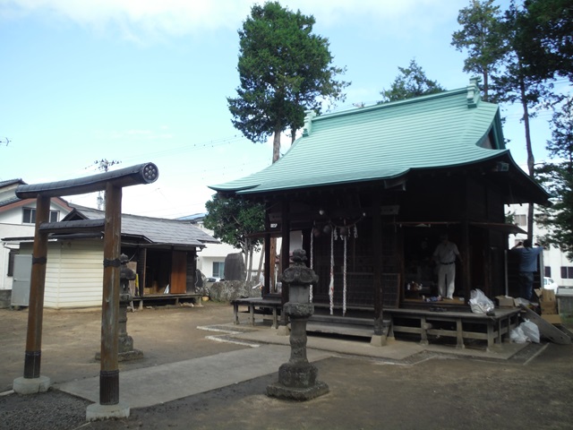七社宮神社秋まつりの片付け作業