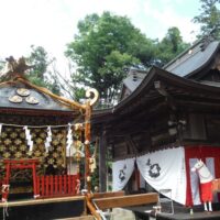 春日神社例大祭の準備