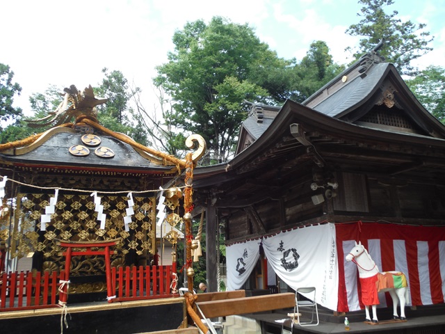 春日神社例大祭の準備