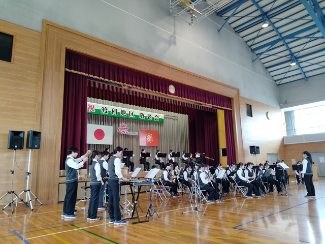 令和8年度第51回渡利地区敬老会（福島県立福島南高等学校吹奏楽部のみなさん）